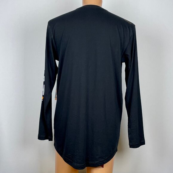 NWT Ariat Rebar Workman Logo Long Sleeve T-Shirt Sz LT Black Moisture Wicking - Picture 4 of 6